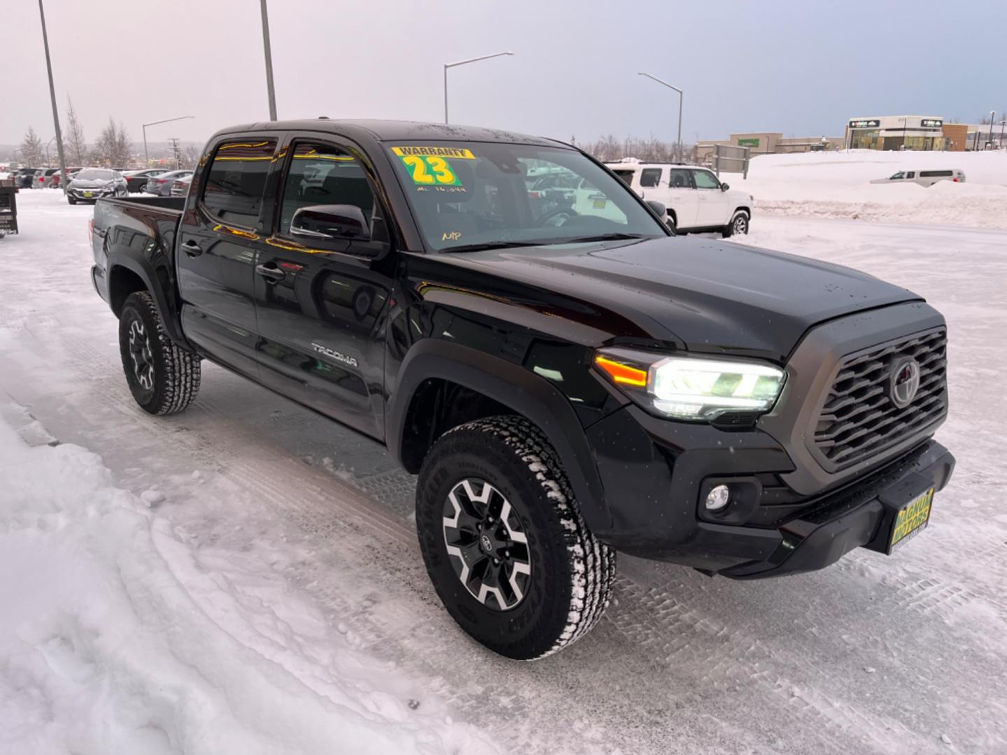 2023 Black Toyota Tacoma TRD Off Road Double Cab V6 6AT 4WD (3TMCZ5AN1PM) with an 3.5L V6 DOHC 24V engine, 6A transmission, located at 1960 Industrial Drive, Wasilla, 99654, (907) 274-2277, 61.573475, -149.400146 - Photo#6